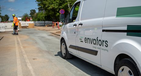 2026 05 20 Servicebil Fra Envafors Holder Ved Et Vejarbejde Envafors
