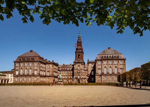 Christiansborg Med Flag