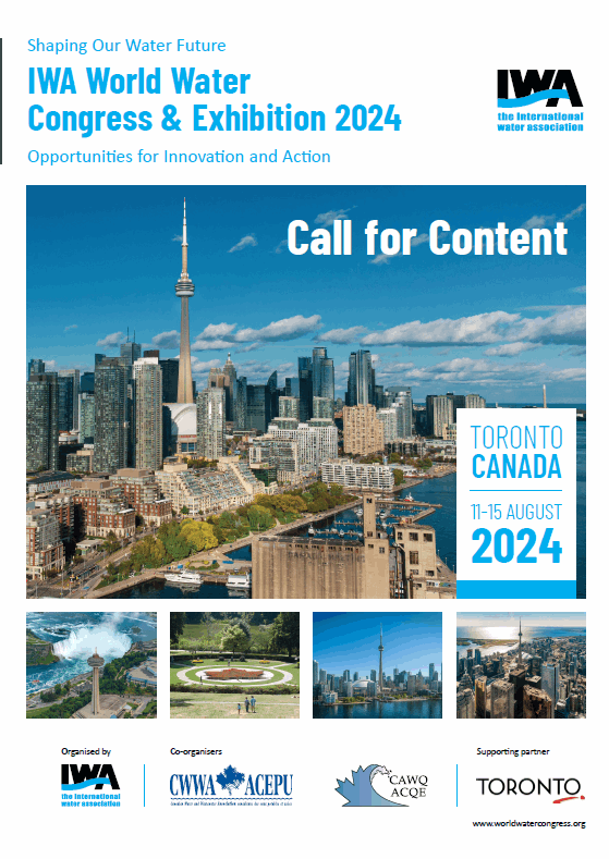 IWA World Water Congress 2024 i Toronto send dit abstract nu!